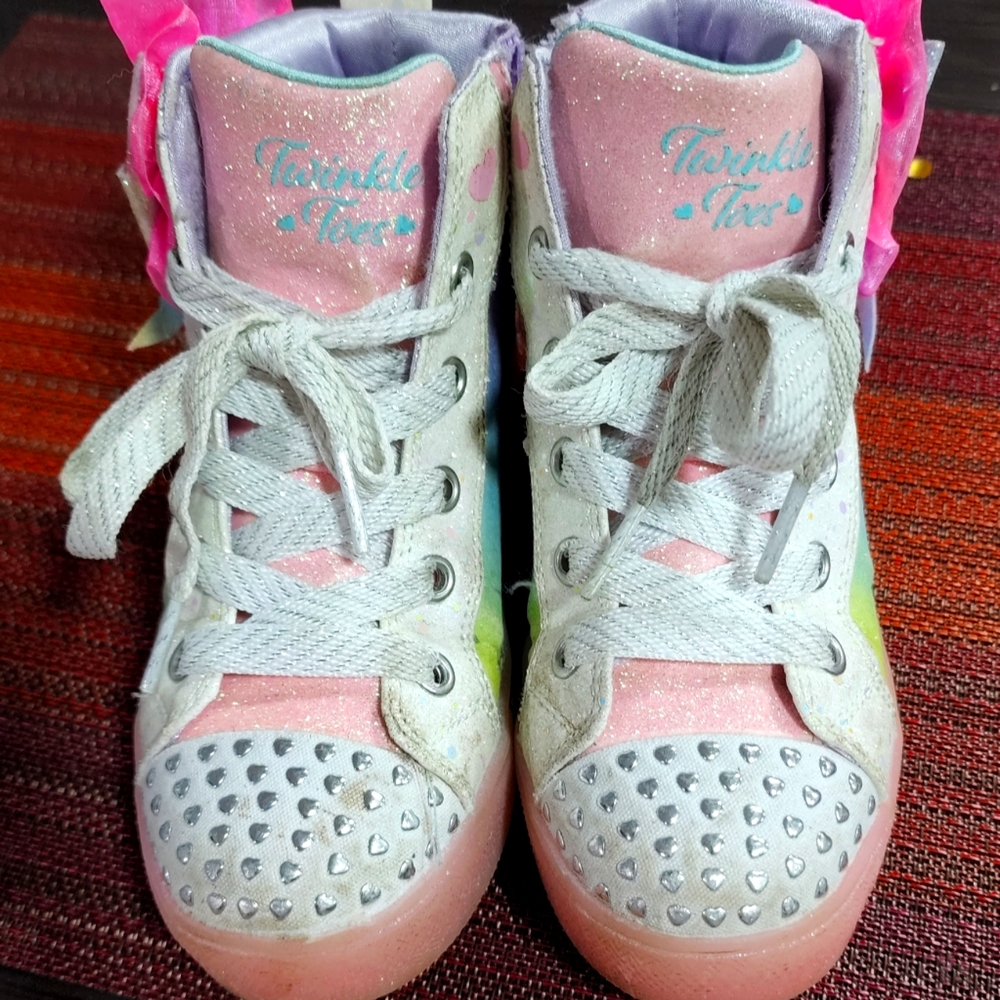 Sketchers twinkle toes size 12.5 toddler boots girls
